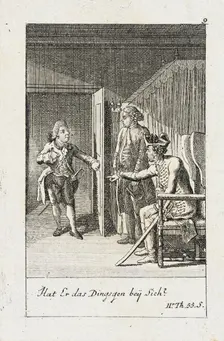 Plate 9 for J.G. Muller's Siegfried von Lindenberg 1783. Creator: Daniel Nikolaus Chodowiecki
