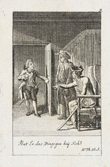 Plate 9 for J.G. Muller's Siegfried von Lindenberg 1783. Creator: Daniel Nikolaus Chodowiecki