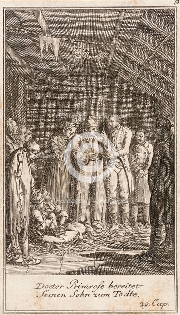 Plate 9 for Oliver Goldsmith's 'The Vicar of Wakefield', 1776. Creator: Daniel Berger.