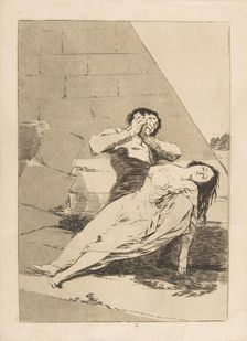 Plate 9 from Los Caprichos': Tantalus (Tantalo.), 1799. Creator: Francisco Goya