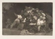 Plate 9 from the Disparates':General folly, ca. 1816-23 (published 1864). Creator: Francisco Goya