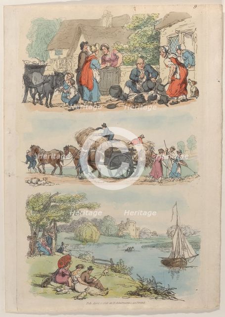 Plate 9, from "World in Miniature", 1816., 1816. Creator: Thomas Rowlandson.