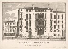 Plate 91: View of the Mocenigo Palace in Campo San Stae, Venice, 1703, from "The buildings..., 1703. Creator: Luca Carlevarijs