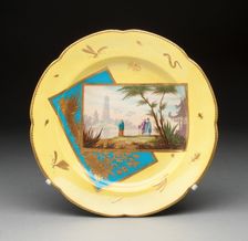 Plate, Coalport, 1870/75. Creator: Coalport Porcelain Factory