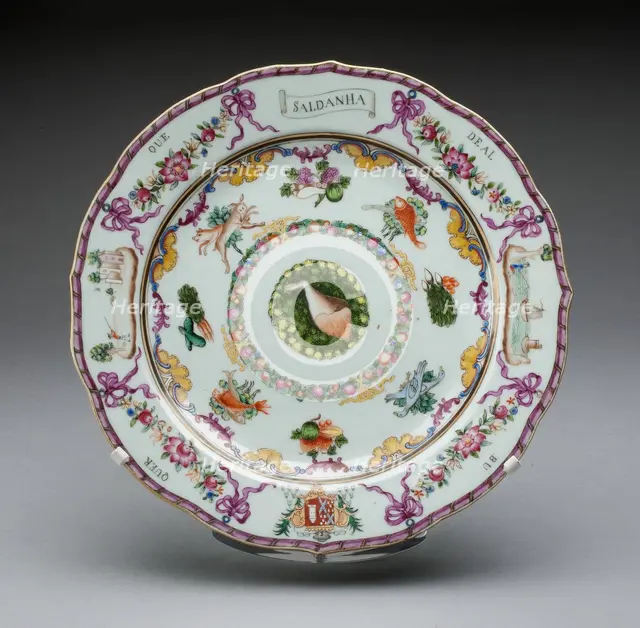 Plate, China, 1760/70. Creator: Jingdezhen Porcelain.