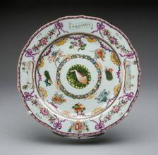 Plate, China, 1760/70. Creator: Jingdezhen Porcelain