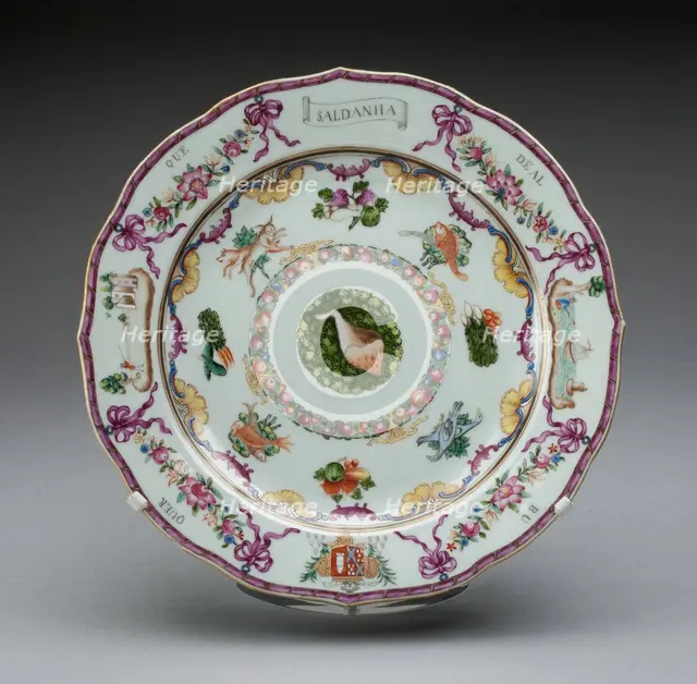 Plate, China, 1760/70. Creator: Jingdezhen Porcelain.