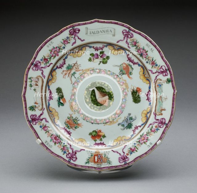 Plate, China, 1760/70. Creator: Jingdezhen Porcelain.