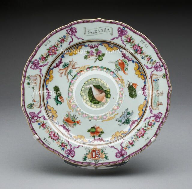 Plate, China, 1760/70. Creator: Jingdezhen Porcelain.