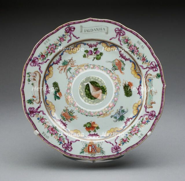 Plate, China, 1760/70. Creator: Jingdezhen Porcelain.