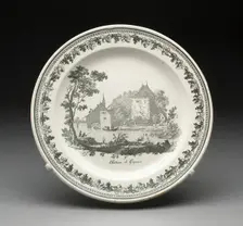 Plate, Creil, 1800/50. Creator: Creil Pottery