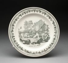 Plate, Creil, 1800/50. Creator: Creil Pottery