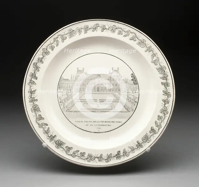 Plate, Creil, 1800/50. Creator: Creil Pottery.