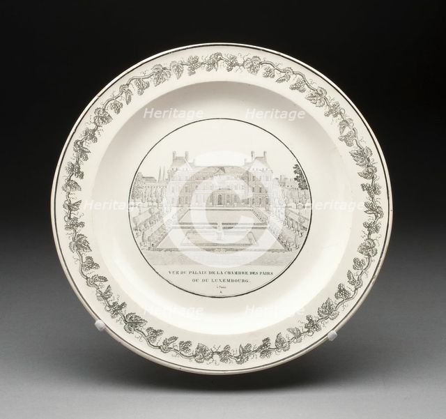 Plate, Creil, 1800/50. Creator: Creil Pottery.