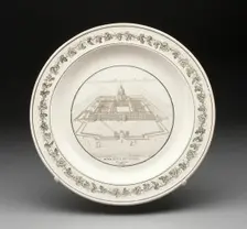 Plate, Creil, 1800/50. Creator: Creil Pottery