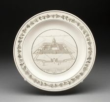 Plate, Creil, 1800/50. Creator: Creil Pottery