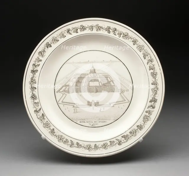 Plate, Creil, 1800/50. Creator: Creil Pottery.