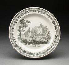 Plate, Creil, 1800/50. Creator: Creil Pottery