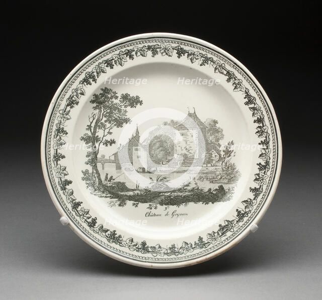 Plate, Creil, 1800/50. Creator: Creil Pottery.