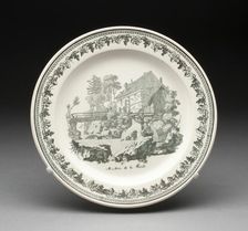 Plate, Creil, 1800/50. Creator: Creil Pottery