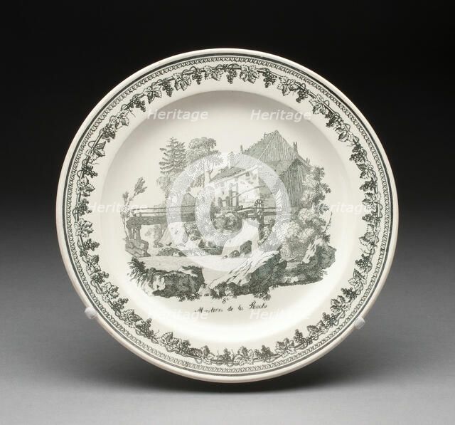 Plate, Creil, 1800/50. Creator: Creil Pottery.
