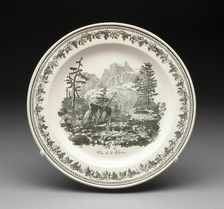 Plate, Creil, 1800/50. Creator: Creil Pottery