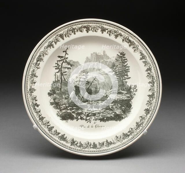 Plate, Creil, 1800/50. Creator: Creil Pottery.