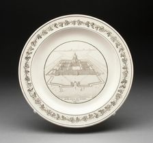 Plate, Creil, 1800/50. Creator: Creil Pottery