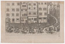 Plate A: Election and Coronation of Emperor Maximilian II, 1612., 1612. Creator: Anon