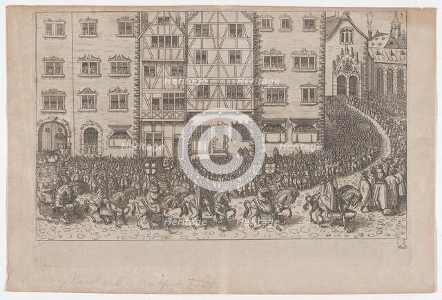 Plate A: Election and Coronation of Emperor Maximilian II, 1612., 1612. Creator: Anon.