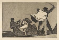 Plate A from the Disparates':Well-Known Folly, ca. 1816-23 (published before 1877). Creator: Francisco Goya