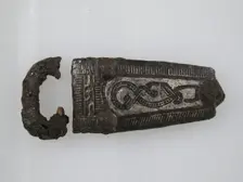 Plate and Loop of a Belt Buckle, Frankish, 7th century. Creator: Unknown