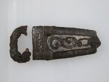 Plate and Loop of a Belt Buckle, Frankish, 7th century. Creator: Unknown