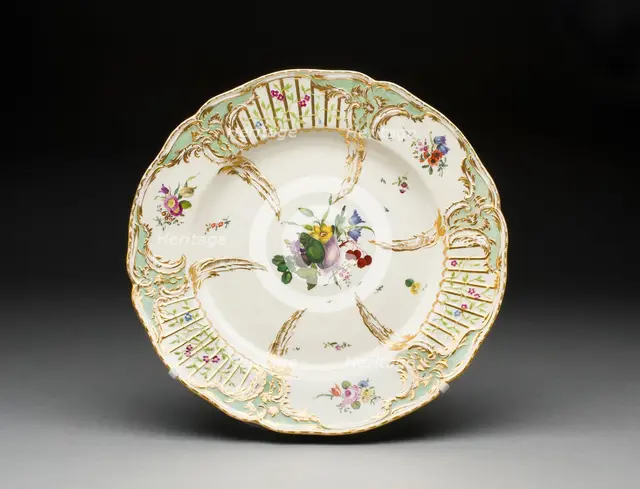 Plate, Ansbach, 1760/1804. Creator: Ansbach Pottery and Porcelain Factory.