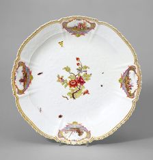 Plate, about 1741-1745. Creators: Johann Friedrich Eberlein, Meissen Porcelain