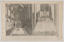 Plate B: Election and Coronation of Emperor Maximilian II, 1612., 1612. Creator: Anon