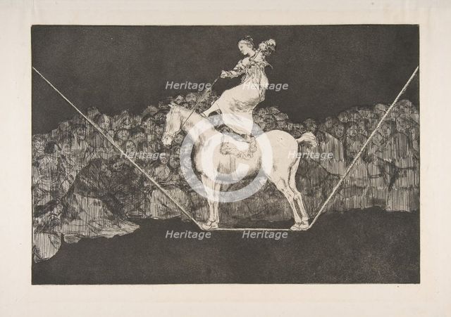 Plate B from the 'Disparates':Punctual Folly, ca. 1816-23 (published before 1877). Creator: Francisco Goya.