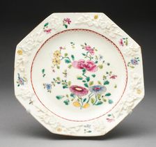 Plate, Bow, 1745/55. Creator: Bow Porcelain Factory