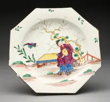 Plate, Bow, 1760/70. Creator: Bow Porcelain Factory