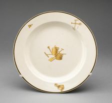 Plate, Burslem, c. 1775. Creator: Wedgwood