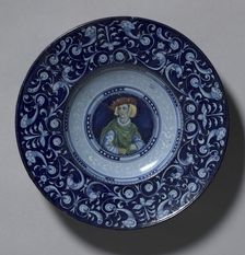 Plate, c. 1525-1530. Creator: Casa Pirota (Italian)