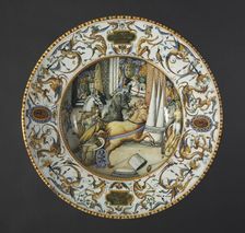 Plate, c. 1560. Creator: Atelier of the Fontana Family (Italian)