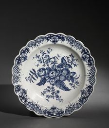 Plate, c. 1750-1770. Creator: Worcester Porcelain Factory (British)