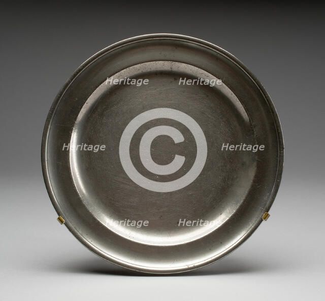 Plate, c. 1789. Creator: Thomas Badger.