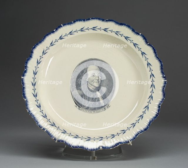 Plate, c. 1790. Creator: Unknown.