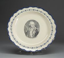 Plate, c. 1790. Creator: Unknown