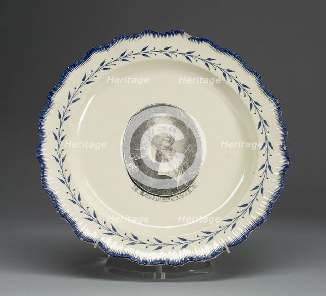 Plate, c. 1790. Creator: Unknown.