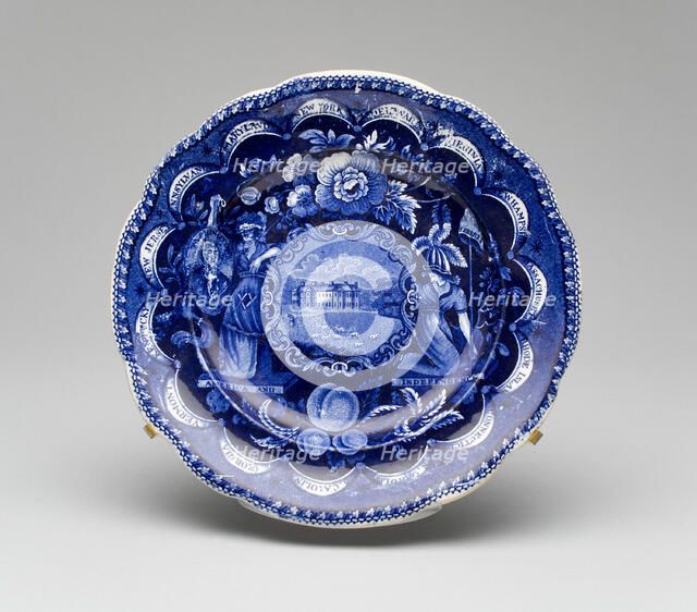 Plate, c. 1826. Creator: James and Ralph Clews.