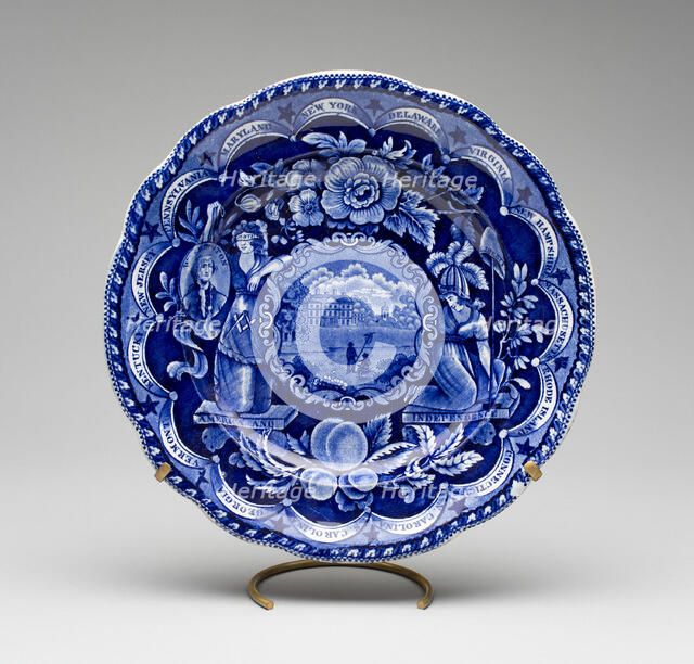 Plate, c. 1826. Creator: James and Ralph Clews.