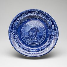 Plate, c. 1829. Creator: Unknown